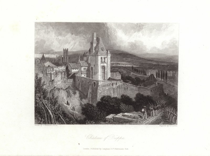 Chateau af Dieppe af C. Stanfield