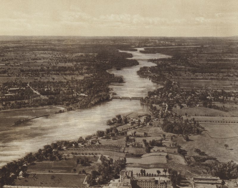 Riviere Des Prairies, på bagsiden af øen Montreal (s/h-foto) af Canadian Photographer