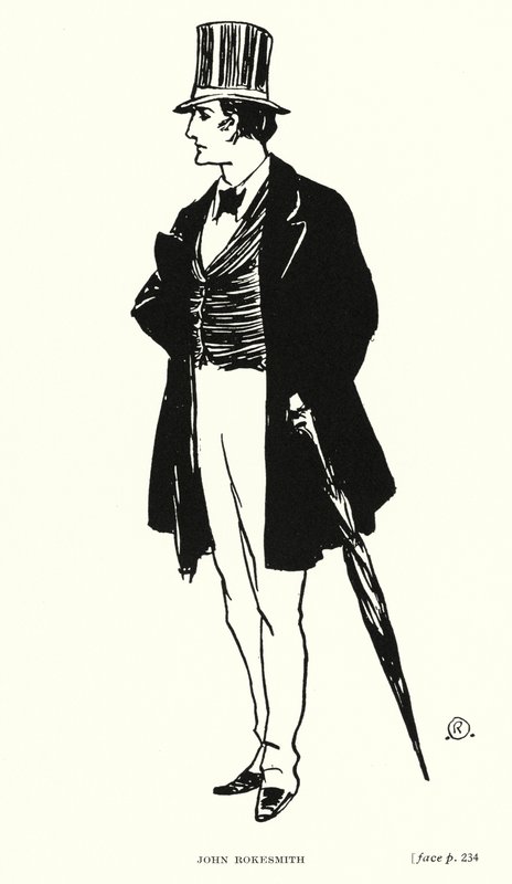 Dickens karakter: John Rokesmith (litho) af Captain Edward Henry Handley Read