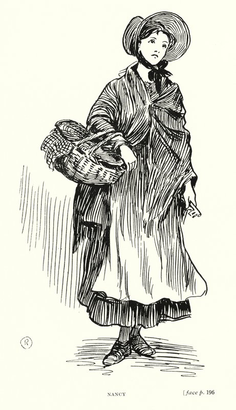 Dickens karakter: Nancy (litho) af Captain Edward Henry Handley Read