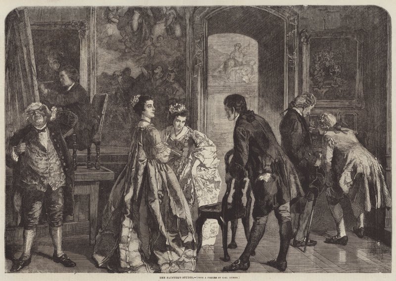 Malerstudiet af Carl Ludwig Friedrich Becker