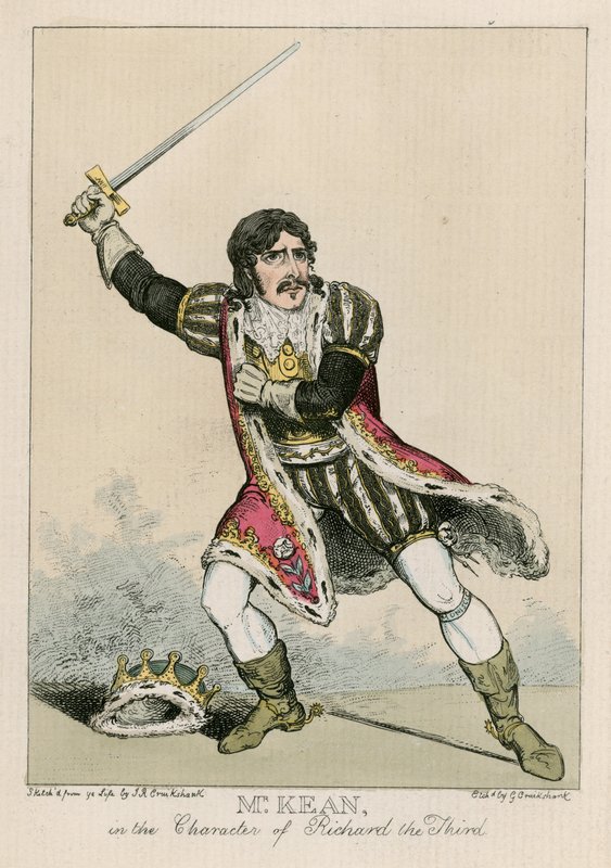 Edmund Kean i karakteren af Richard den tredje af Carl Georg Adolph Hasenpflug