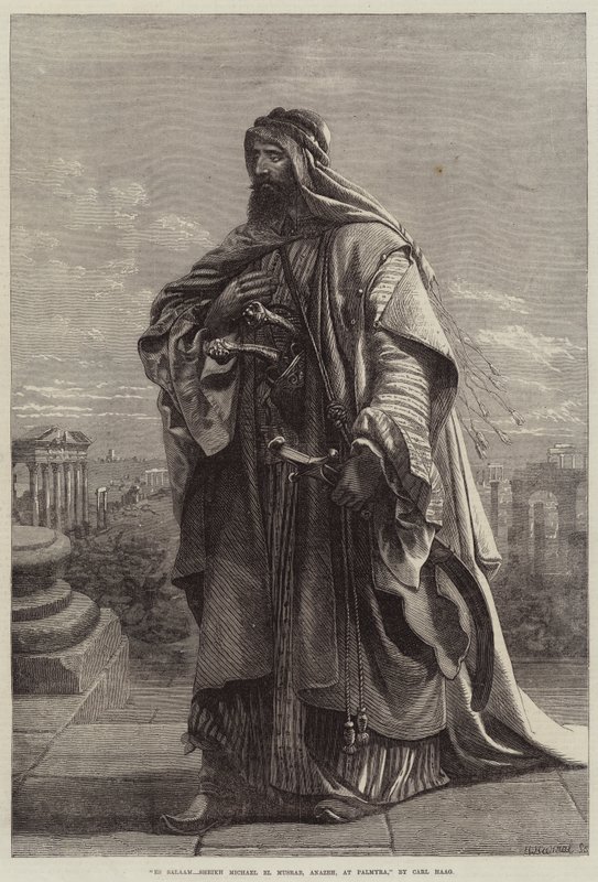 Es Salaam, Sheikh Michael El Musrab, Anazeh, ved Palmyra af Carl Haag
