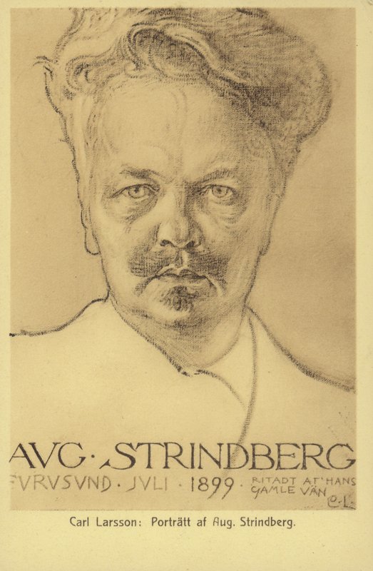 August Strindberg (1849-1912), svensk dramatiker, romanforfatter, digter og kunstner, 1899 af Carl Larsson