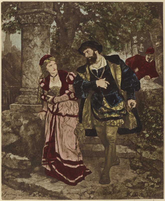 Faust og Margaret af Carl Ludwig Friedrich Becker