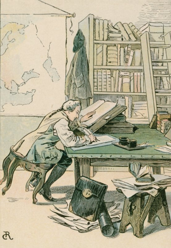 Frederik den Store (1712-1786) som kronprins i Kustrin af Carl Rohling