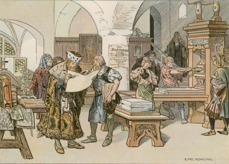 John Cicero gik til den første bogtrykker i Stendal i 1490 af Carl Rohling
