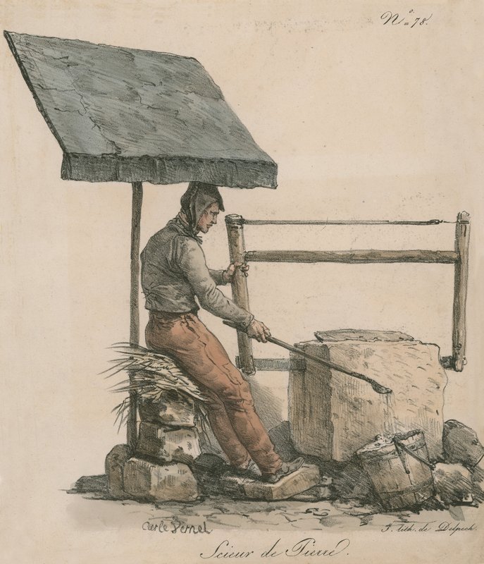 Sten-sæger af Carle Vernet
