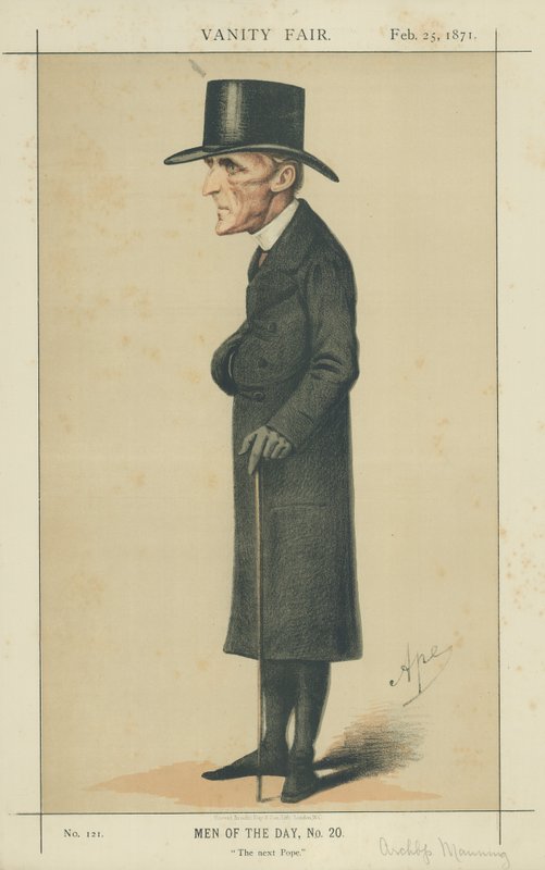 Ærkebiskop H E Manning af Carlo Pellegrini