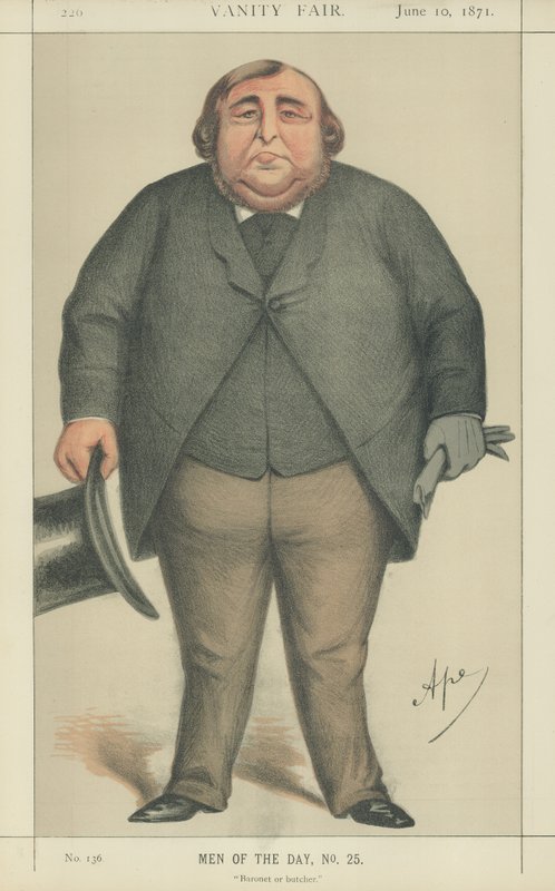 Arthur Orton, der hævder at være Sir Roger Tichborne af Carlo Pellegrini