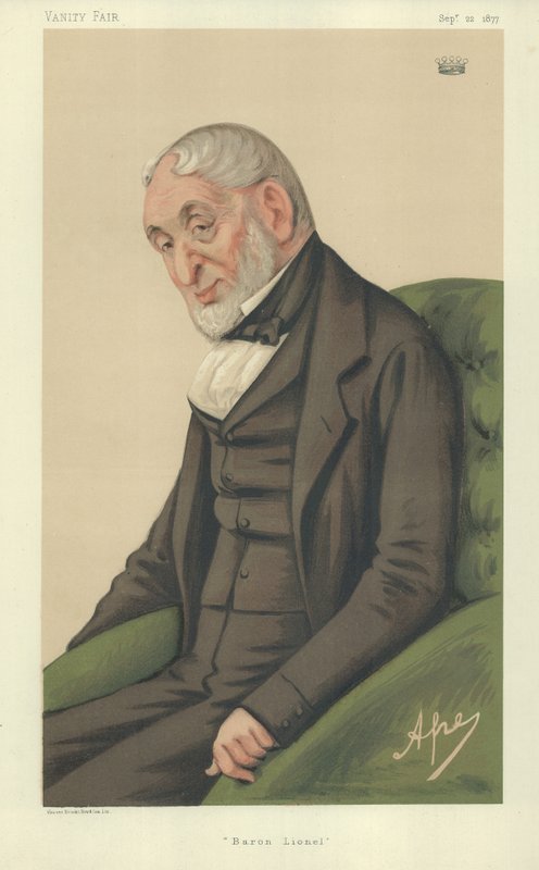 Barion Lionel Nathan de Rothschild af Carlo Pellegrini