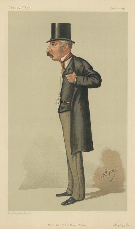 Kaptajn John Colomb af Carlo Pellegrini