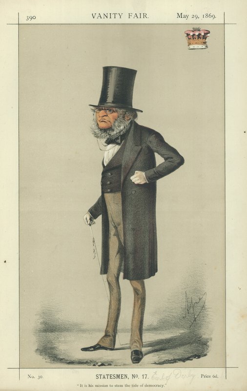 Earl Derby af Carlo Pellegrini
