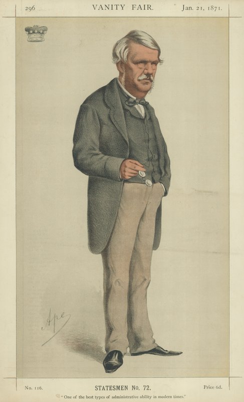Lord John Lawrence (farve litho) af Carlo Pellegrini