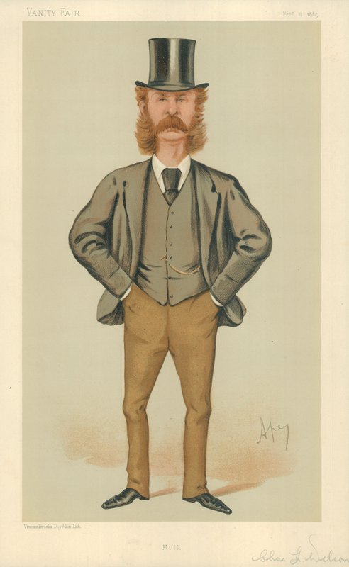 Mr Charles Henry Wilson, Hull, 21. februar 1885, Vanity Fair tegneserie af Carlo Pellegrini