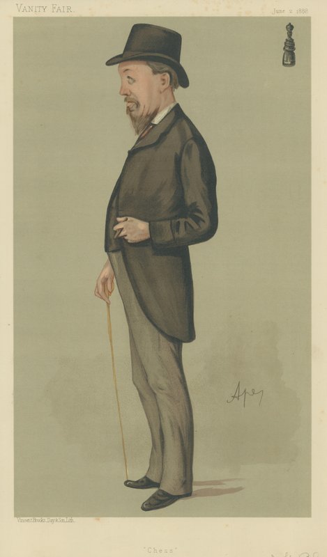 Joseph Henry Blackburne af Carlo Pellegrini