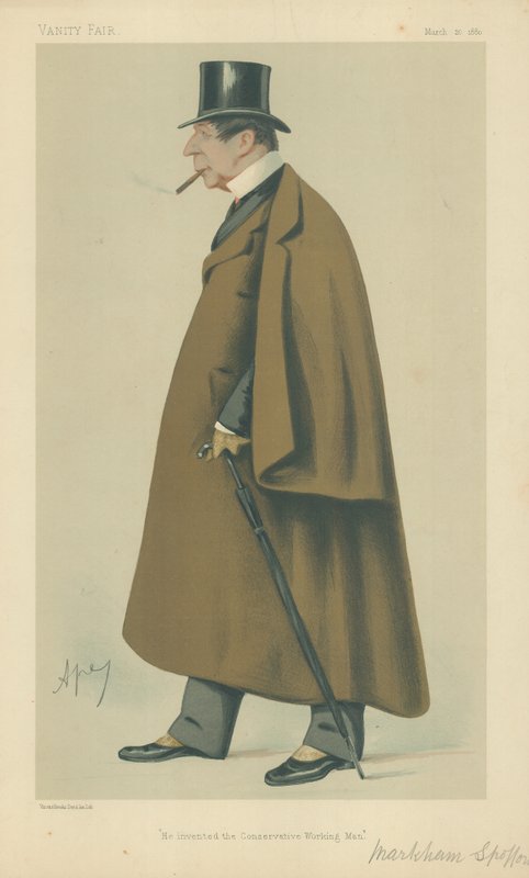 Mr Markham Spofforth, Han opfandt den konservative arbejder mand, 20. marts 1880, Vanity Fair tegneserie af Carlo Pellegrini