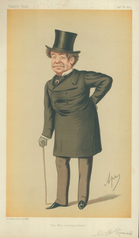 William Howard Russell, vores krigskorrespondance, 16. januar 1875, Vanity Fair-tegneserie af Carlo Pellegrini