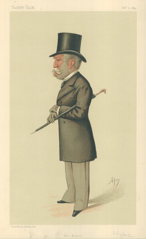 Sir Charles Lennox Wyke, The Baron, 9. februar 1884, Vanity Fair tegneserie af Carlo Pellegrini
