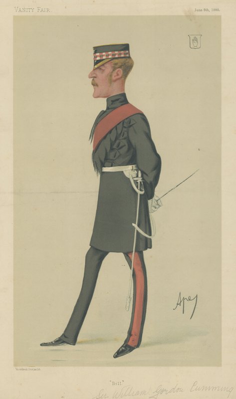 Sir William Gordon Cumming af Carlo Pellegrini
