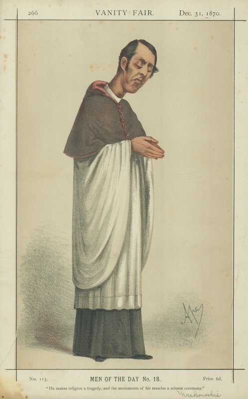 Pastor A H Mackonochie af Carlo Pellegrini