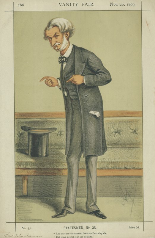 The Right Hon Lord John J R Manners af Carlo Pellegrini