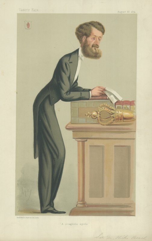 Den ærede Sir Michael Hicks Beach af Carlo Pellegrini
