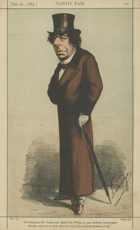 Den højtærede Benjamin Disraeli af Carlo Pellegrini