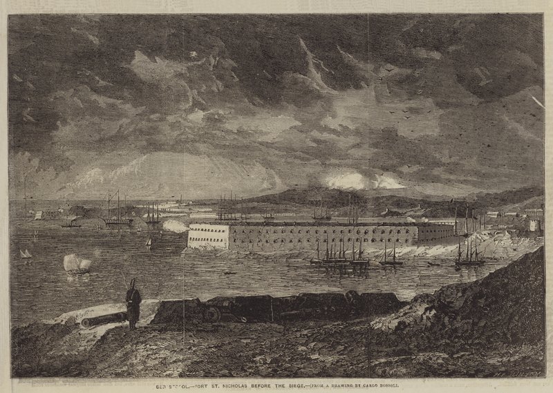 Sebastopol, Fort St Nicholas før belejringen af Carol Bossoli