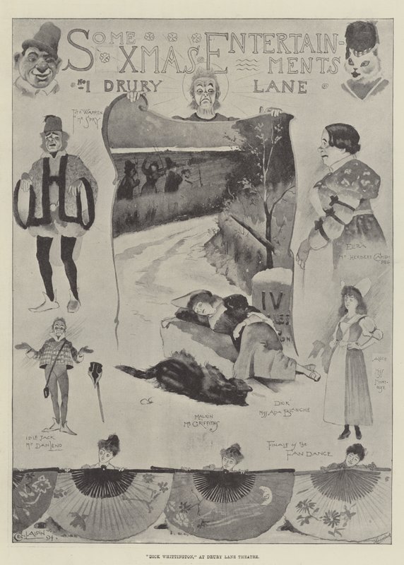 Dick Whittington, på Drury Lane Theatre af Cecil Charles Windsor Aldin