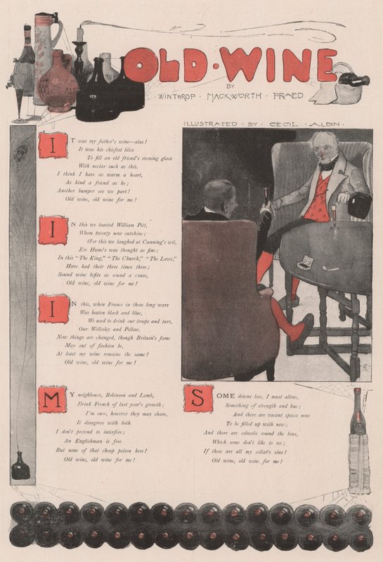 Old Wine, af Winthrop Mackworth Praed af Cecil Charles Windsor Aldin