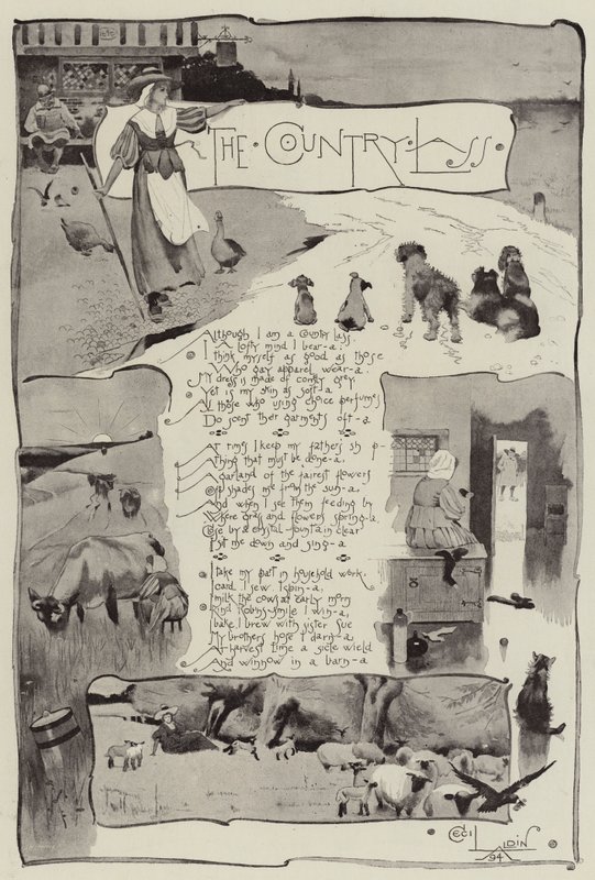 Den landlige pige af Cecil Charles Windsor Aldin