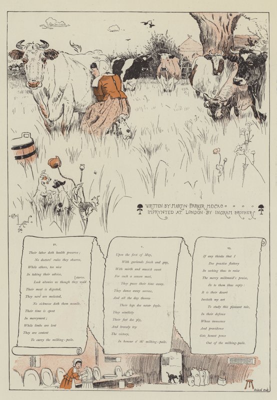 Mælkepigens liv, af Martin Parker af Cecil Charles Windsor Aldin