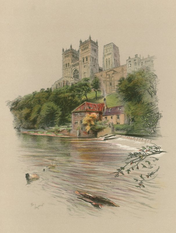Durham-katedralen af Cecil Charles Windsor Aldin