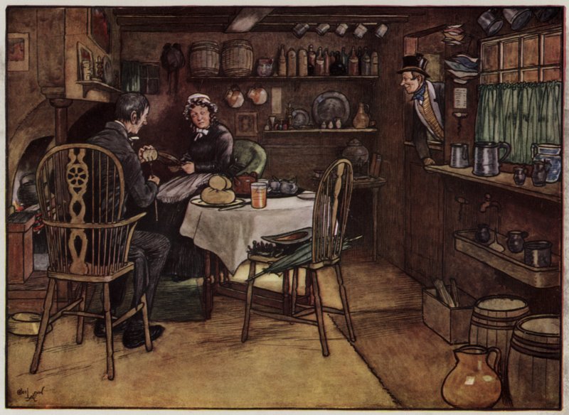 Illustration for The Pickwick Papers by Cecil Aldindani af Cecil Charles Windsor Aldin