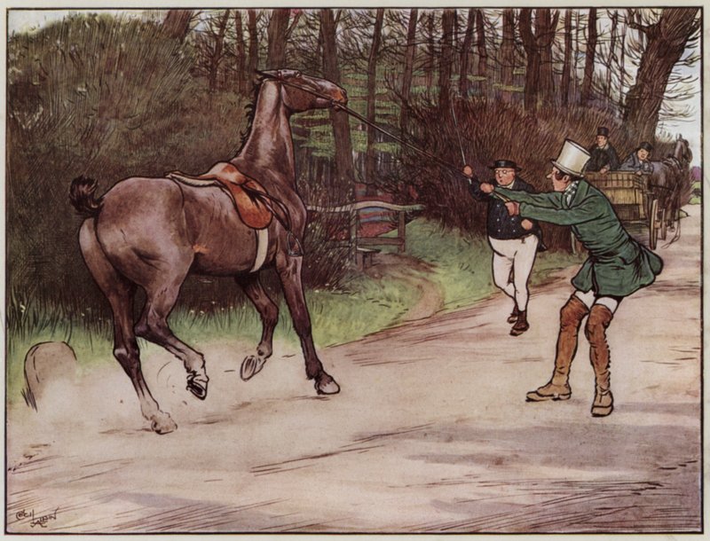 Illustration for The Pickwick Papers by Cecil Aldindani af Cecil Charles Windsor Aldin