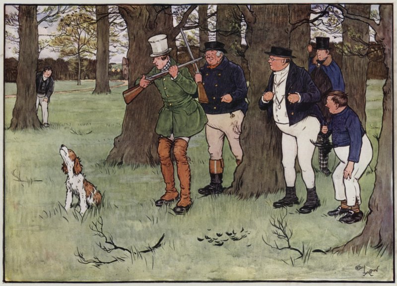 Illustration til The Pickwick Papers af Cecil Aldin af Cecil Charles Windsor Aldin