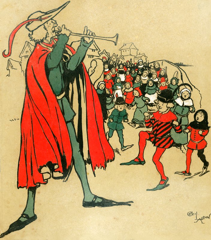 Pied Piper of Hameln af Cecil Charles Windsor Aldin