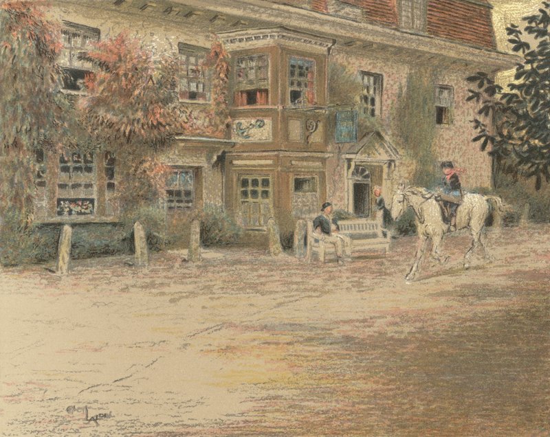 The Anchor Inn, Liphook af Cecil Charles Windsor Aldin