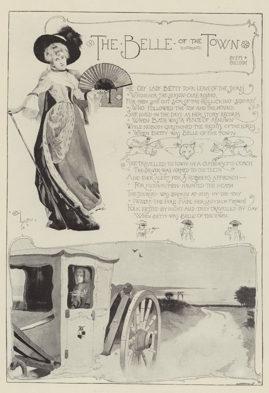 The Belle of the Town, af J M Bulloch af Cecil Charles Windsor Aldin