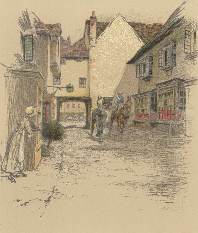 Det Gyldne Kors, Oxford af Cecil Charles Windsor Aldin