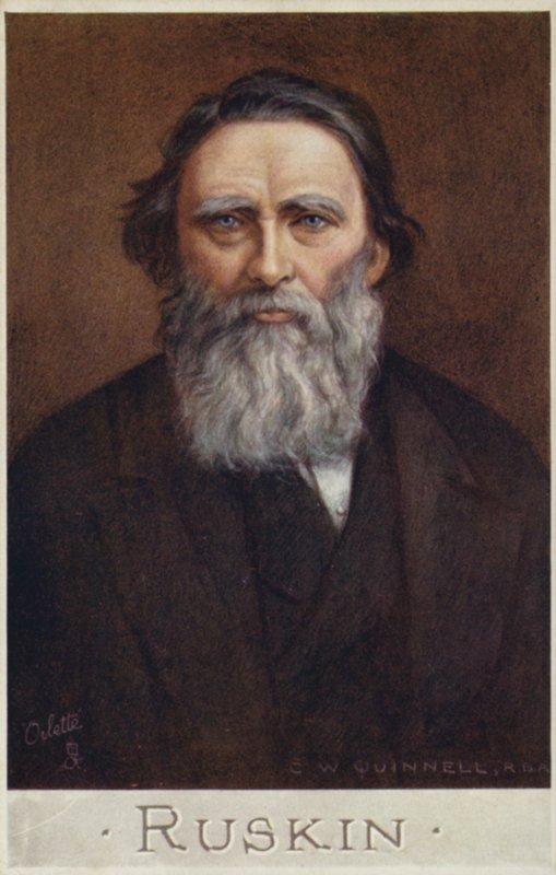 John Ruskin (1819-1900), engelsk forfatter, kunstkritiker, kunstner og socialtænker af Cecil Watson Quinnell