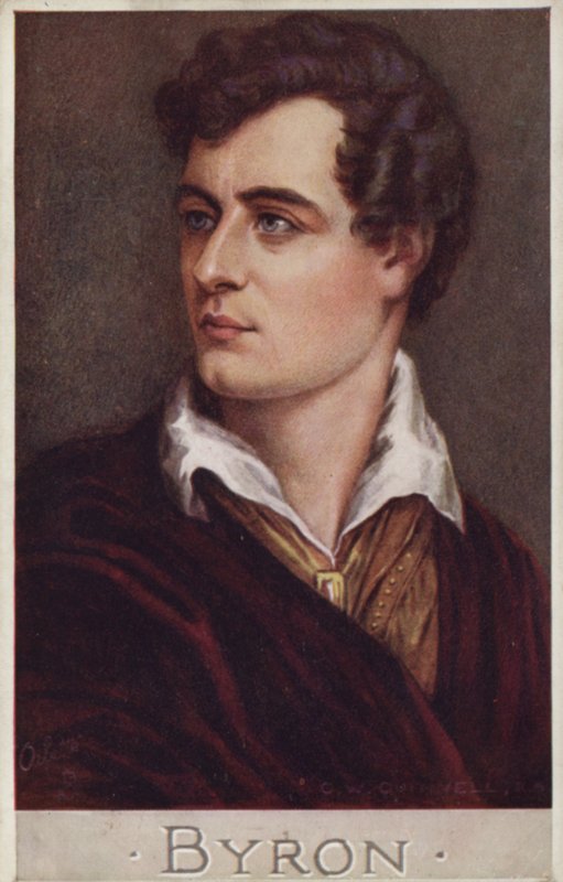 Lord Byron (1788-1824), engelsk digter af Cecil Watson Quinnell