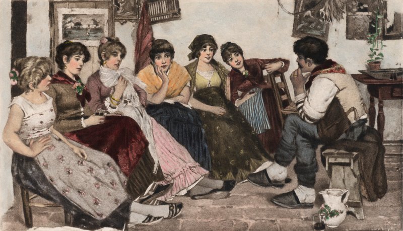 Heptameron (farvefotogravure) af Cesare Laurenti