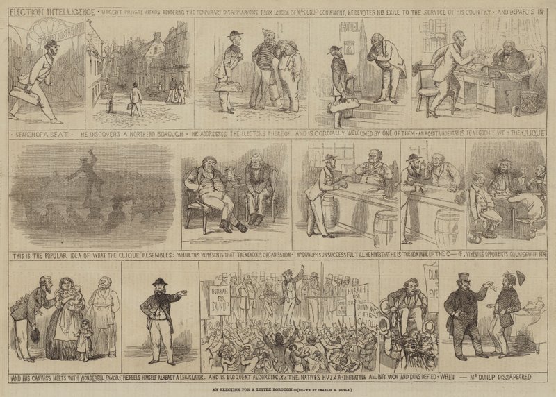 Et valg til en lille bydel af Charles Altamont Doyle
