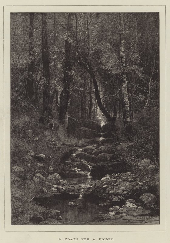 Et sted for en picnic af Charles Auguste Loye