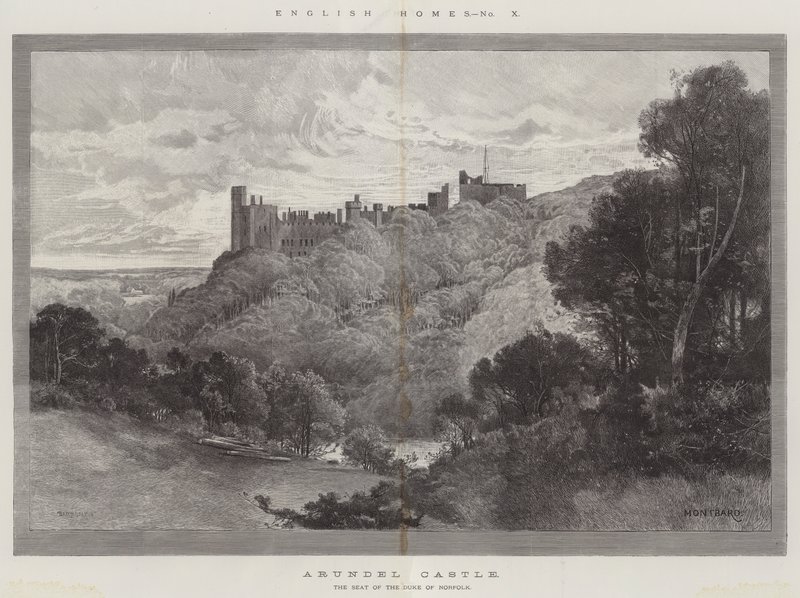 Arundel Slot af Charles Auguste Loye