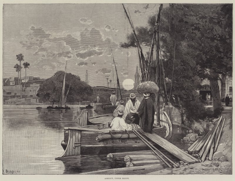 Assiout, Øvre Egypten af Charles Auguste Loye