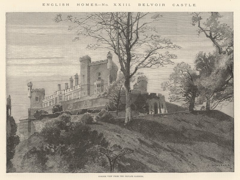 Belvoir Slot af Charles Auguste Loye