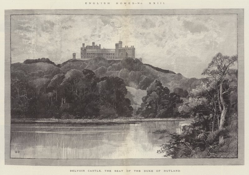 Belvoir Castle, sæde for hertugen af Rutland af Charles Auguste Loye